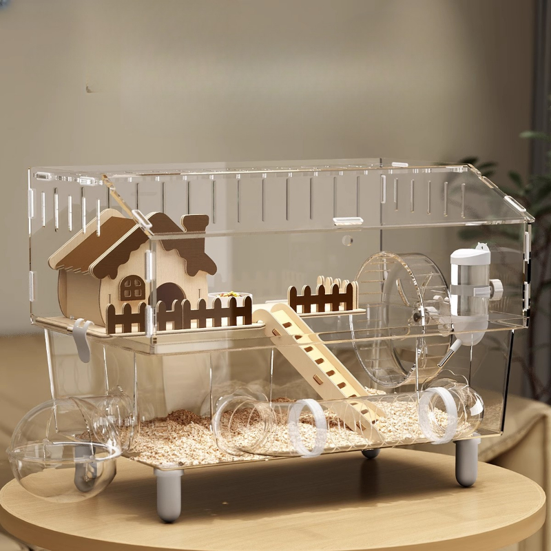 Hamster Cage Wheel - Acrylic Hamster Cage, 360째 View Hamster