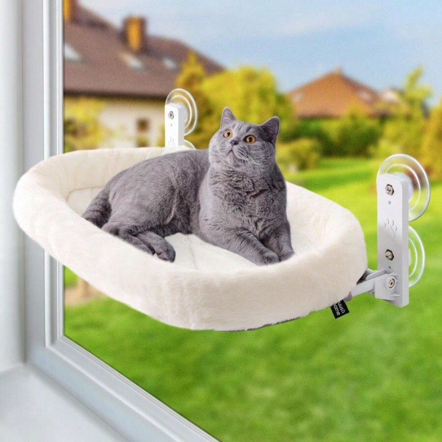 Cat Window Perch - 4-Suction Cup Cat Window Perch Cordless