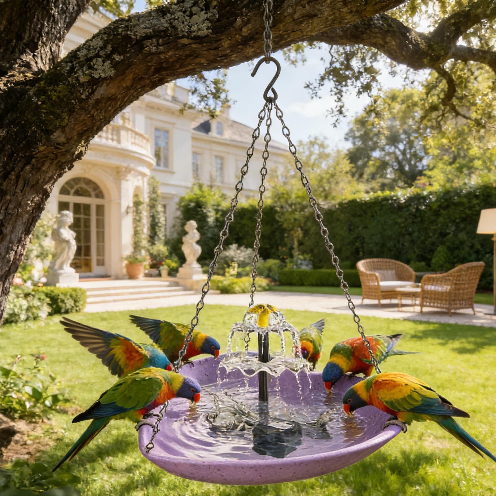 Birdbaths For Outdoors Solar P - Pet Water Fountain ulasan dan harga