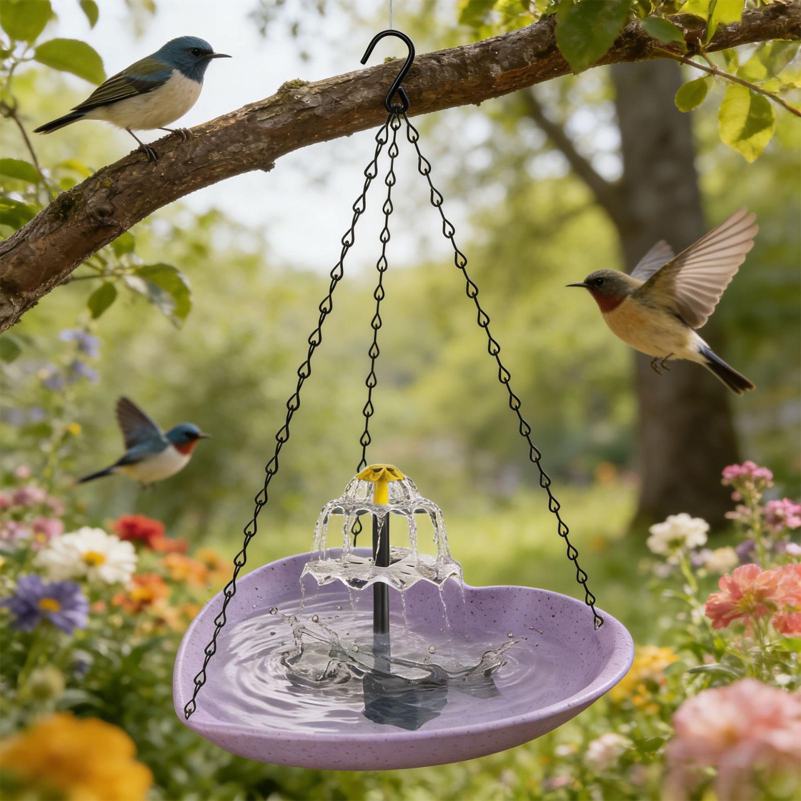 Birdbaths For Outdoors Solar P - Pet Water Fountain ulasan dan harga
