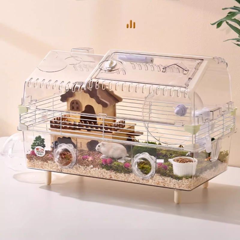 ‌Hamster Cage with Large View  - Hamster Cage Wheel ulasan dan harga
