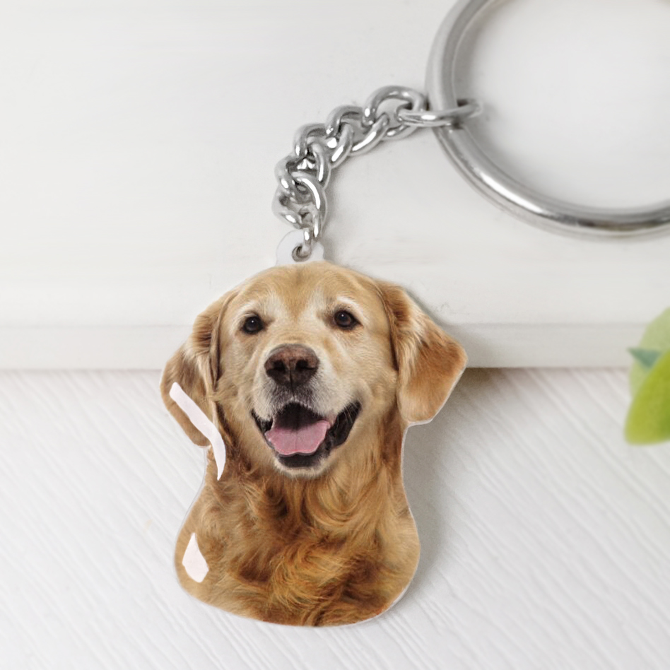 Custom Pet Photo Keychain Pers - Pet Supplies Store ulasan dan harga