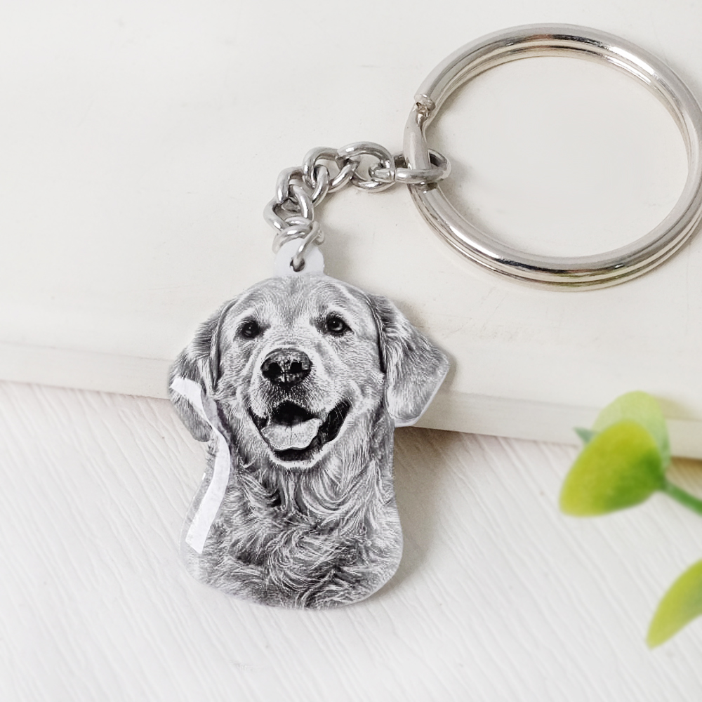 Custom Pet Photo Keychain Pers - Pet Supplies Store ulasan dan harga