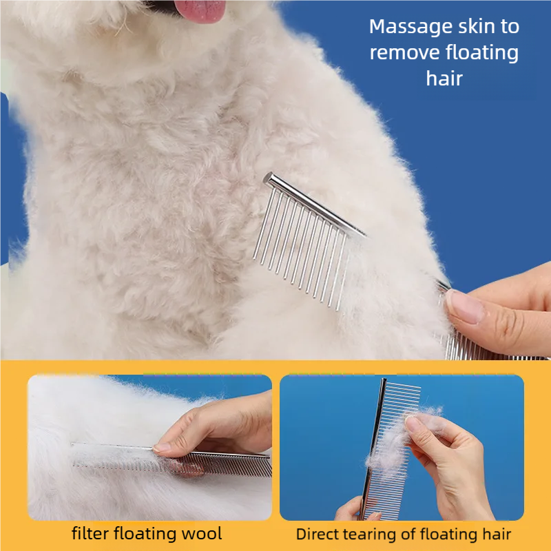 Pet Comb Stainless Steel Long  - Pet Supplies Dropshipping ulasan dan harga