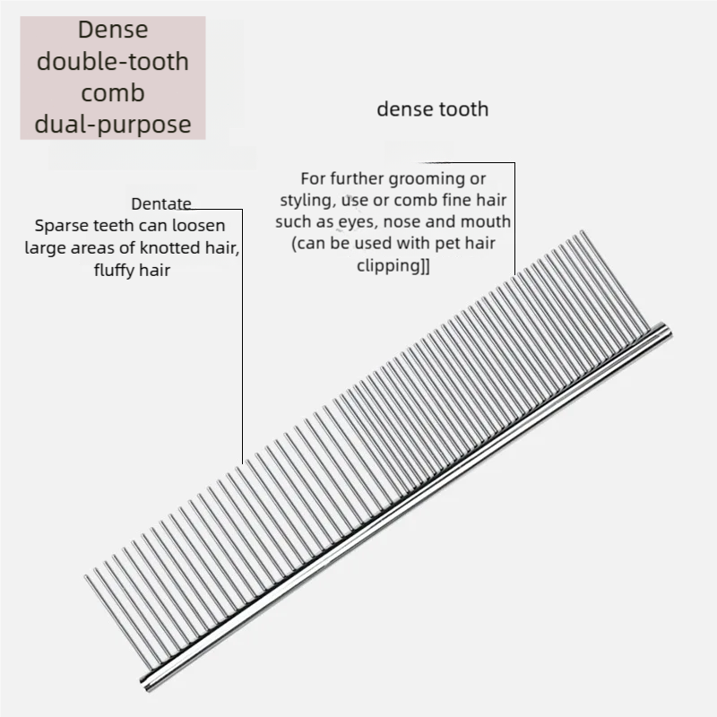 Pet Comb Stainless Steel Long  - Pet Supplies Dropshipping ulasan dan harga
