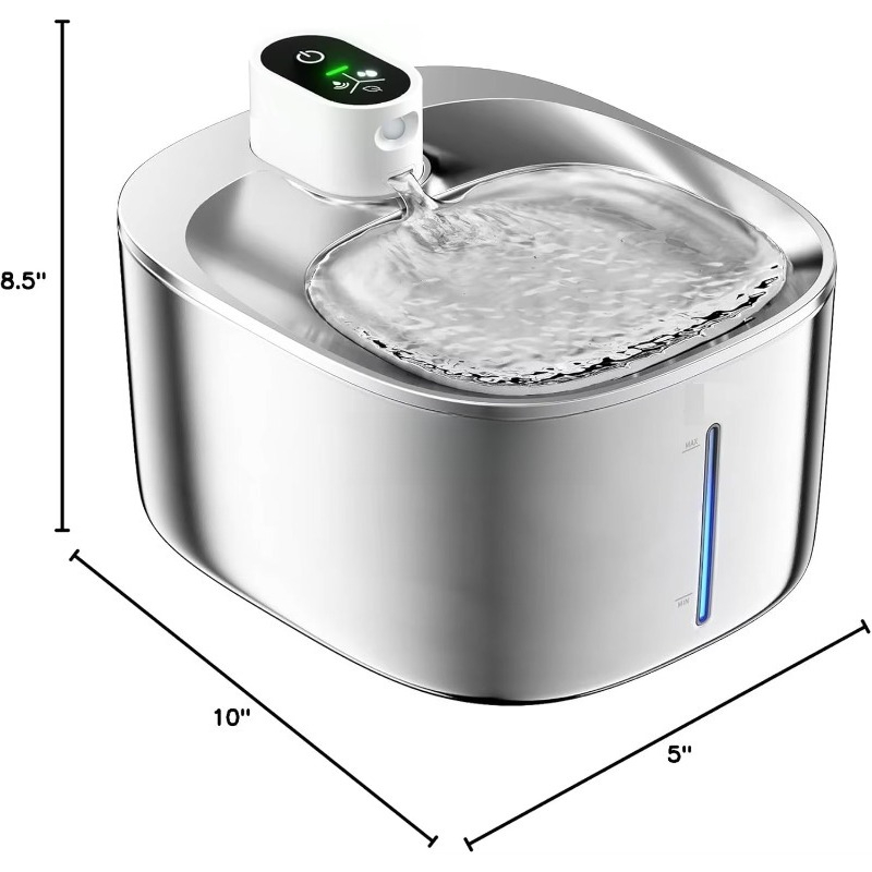 Stainless Steel Pet Water Bowl - Pet Water Fountain ulasan dan harga