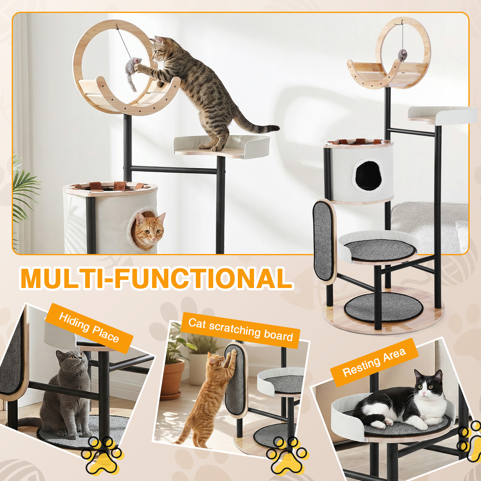 66-Inch Cat Tree with Scratchi - Pet X Supplies & Tack Howell Mi ulasan dan harga