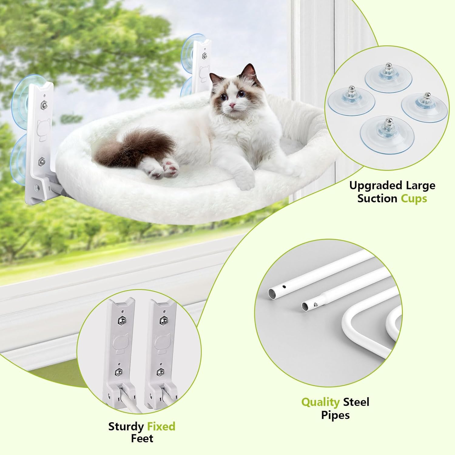 Foldable Cat Window Perch, Cor - Cat Window Perch ulasan dan harga