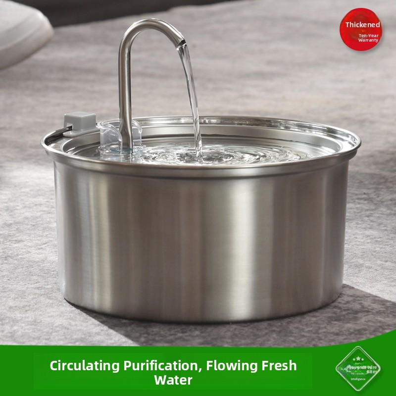 Thiened Stainl Steel  Drinking - Pet Water Fountain ulasan dan harga