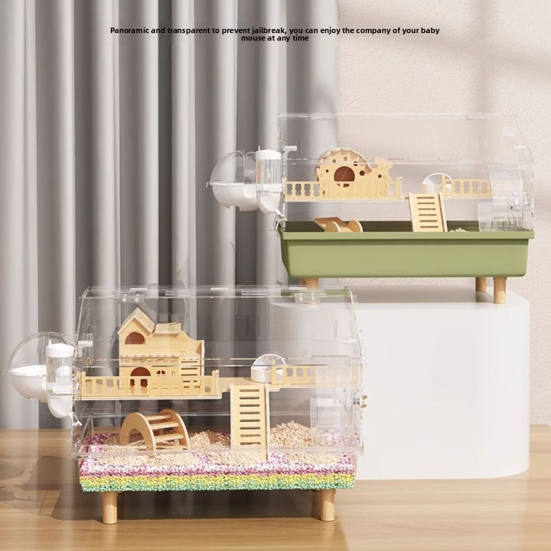 60cm Large Acrylic Hamster Cag - Hamster Cage Wheel ulasan dan harga