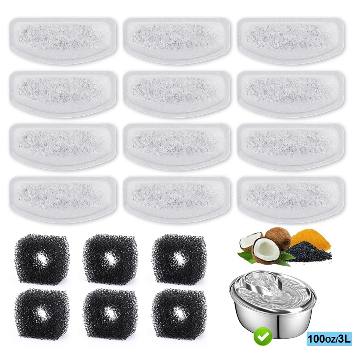 New User~12PCS Replacement Fil - Pet Water Fountain ulasan dan harga