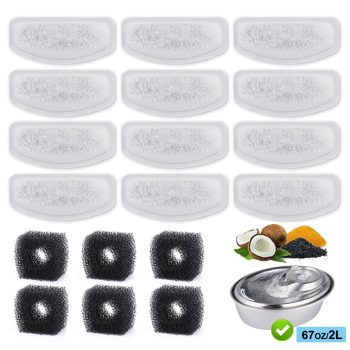 New User~12PCS Replacement Fil - Pet Water Fountain ulasan dan harga