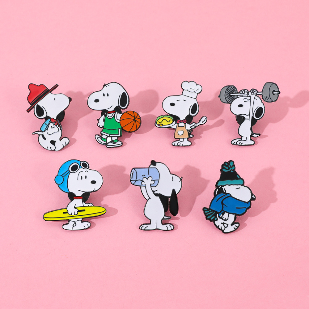 7Pcs Cartoon Snoopy Brooch Bad - Pet Supplies Store ulasan dan harga