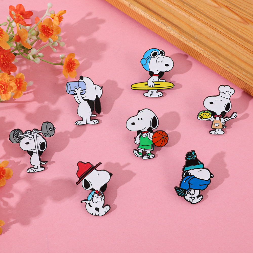 7Pcs Cartoon Snoopy Brooch Bad - Pet Supplies Store ulasan dan harga