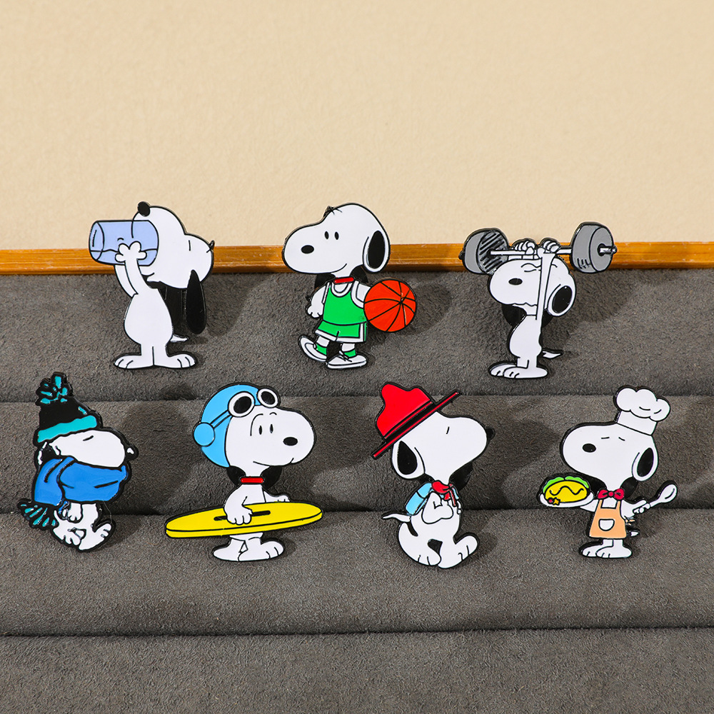 7Pcs Cartoon Snoopy Brooch Bad - Pet Supplies Store ulasan dan harga