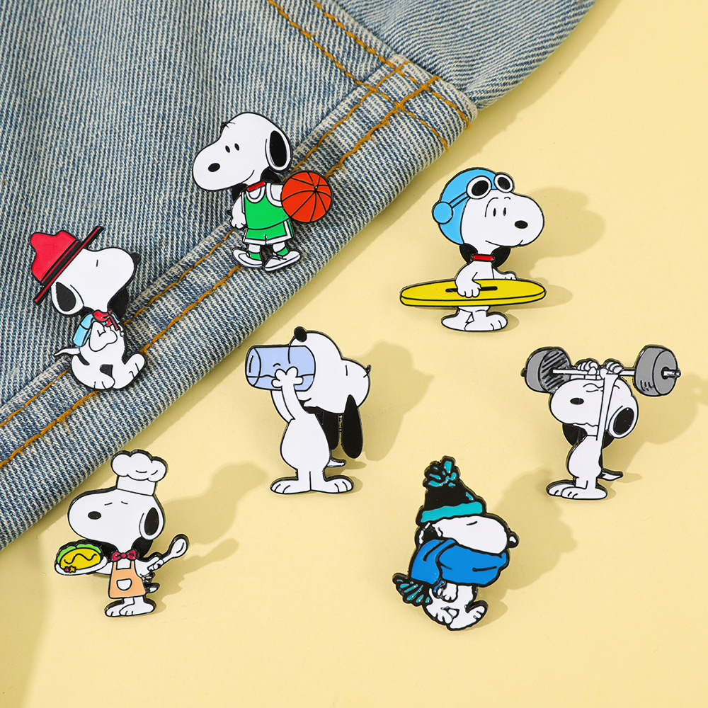 7Pcs Cartoon Snoopy Brooch Bad - Pet Supplies Store ulasan dan harga