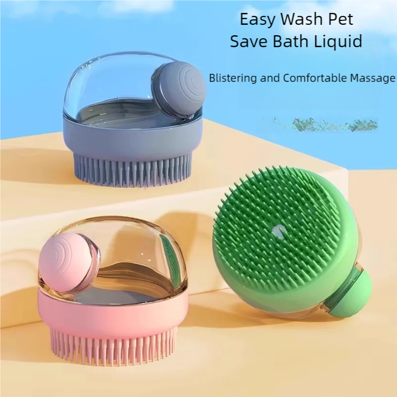 Pet Bathing Brush Soft Silicon - Pet Supplies Dropshipping ulasan dan harga