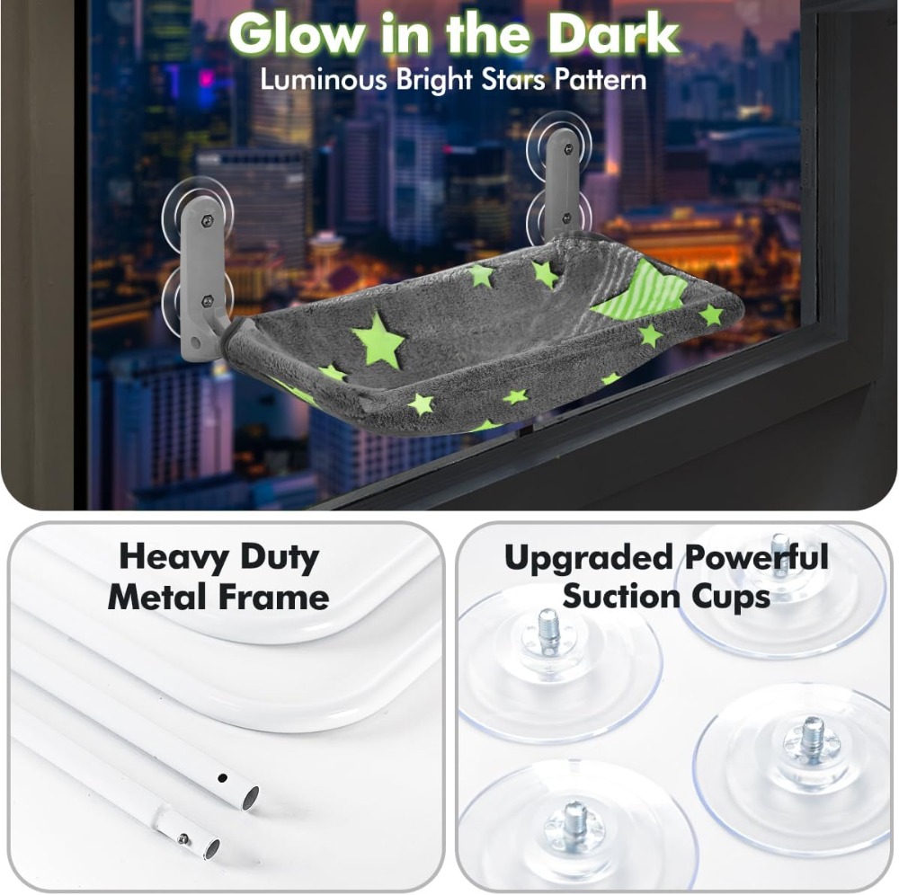 Cat Window Perch, Glow in The  - Cat Window Perch ulasan dan harga