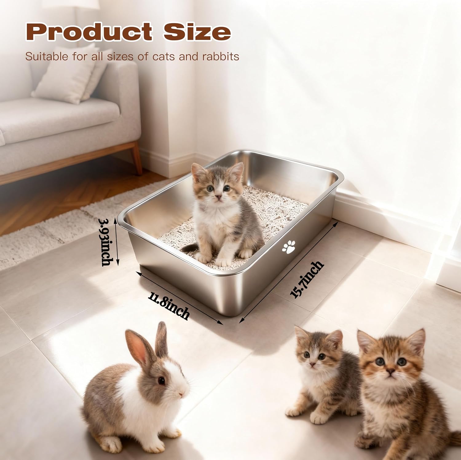 Stainless Steel Cat Litter Box - Pet X Supplies & Tack Howell Mi ulasan dan harga