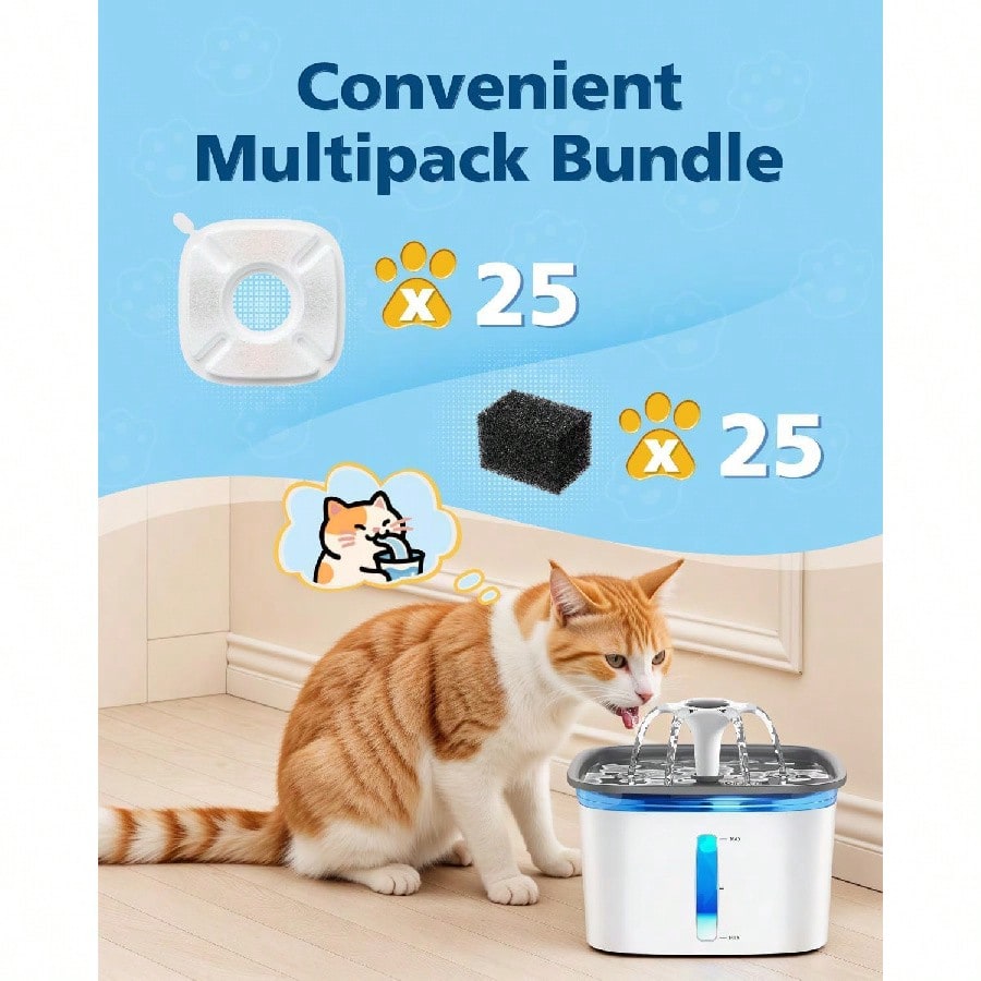 Cat Water Fountain Filters For - Pet Water Fountain ulasan dan harga