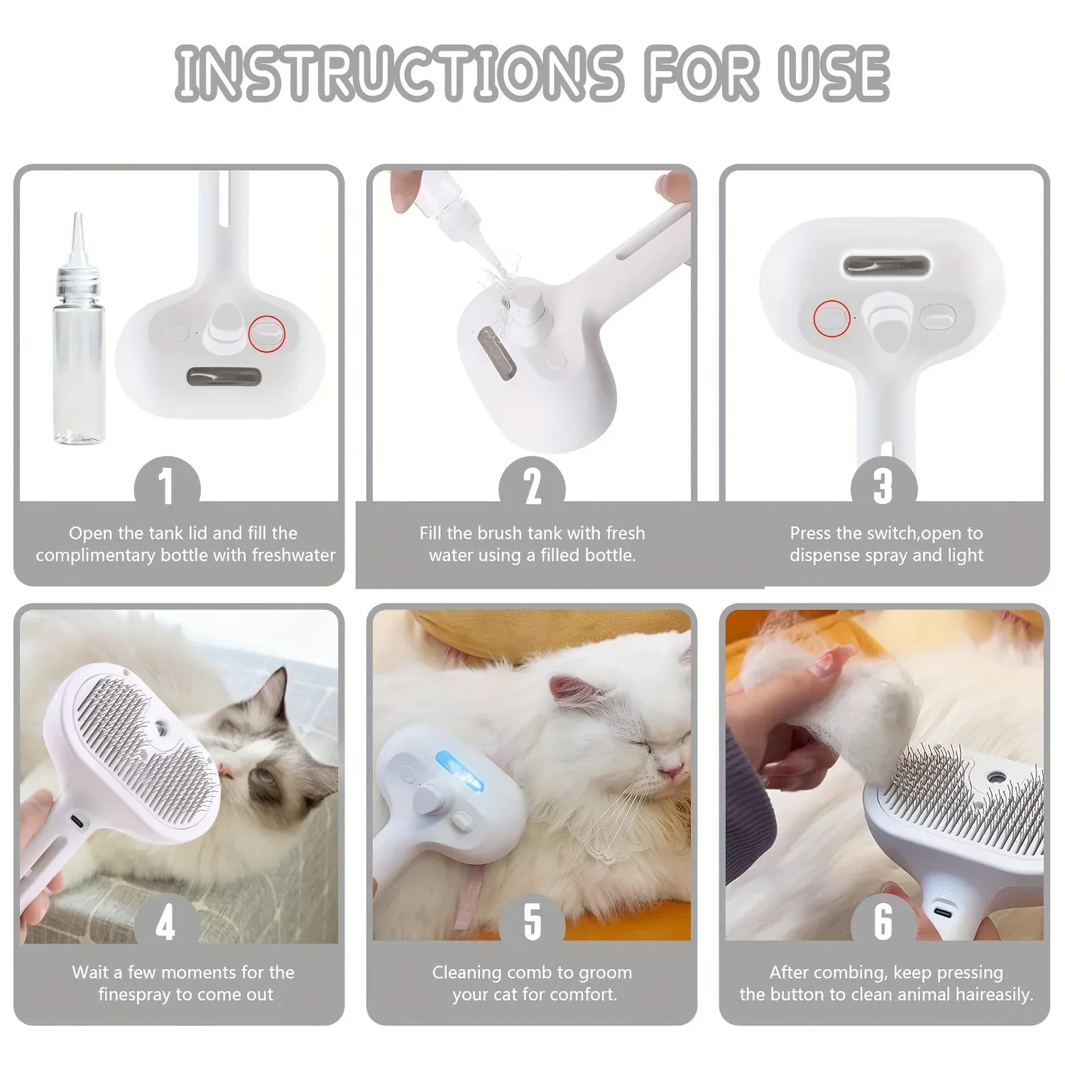 Pet Spray Hair Comb Pet Hair R - Pet Supplies Dropshipping ulasan dan harga