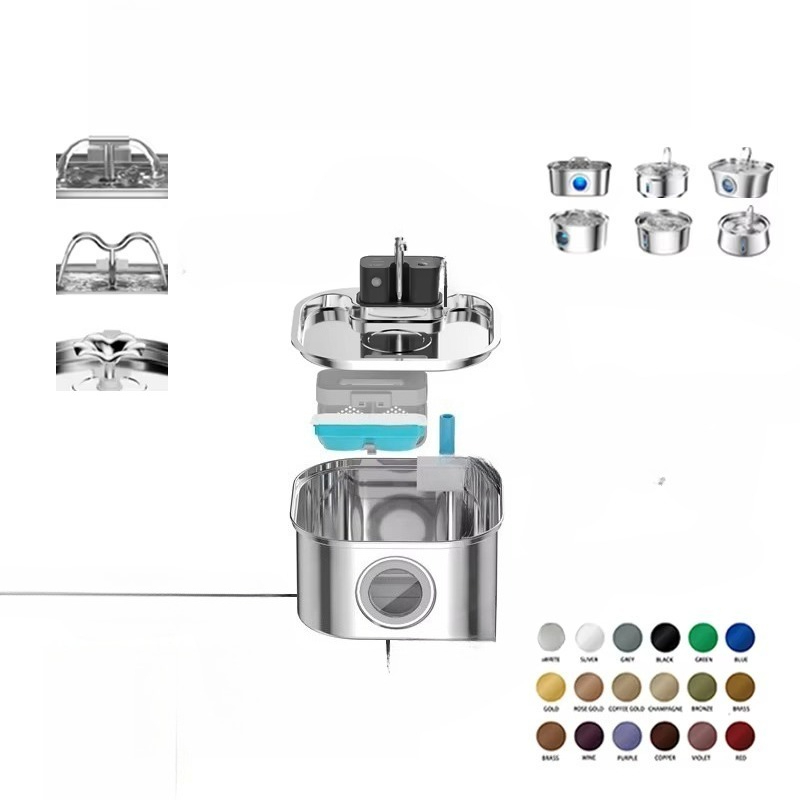3.2L Wireless Cat Water Founta - Pet Water Fountain ulasan dan harga