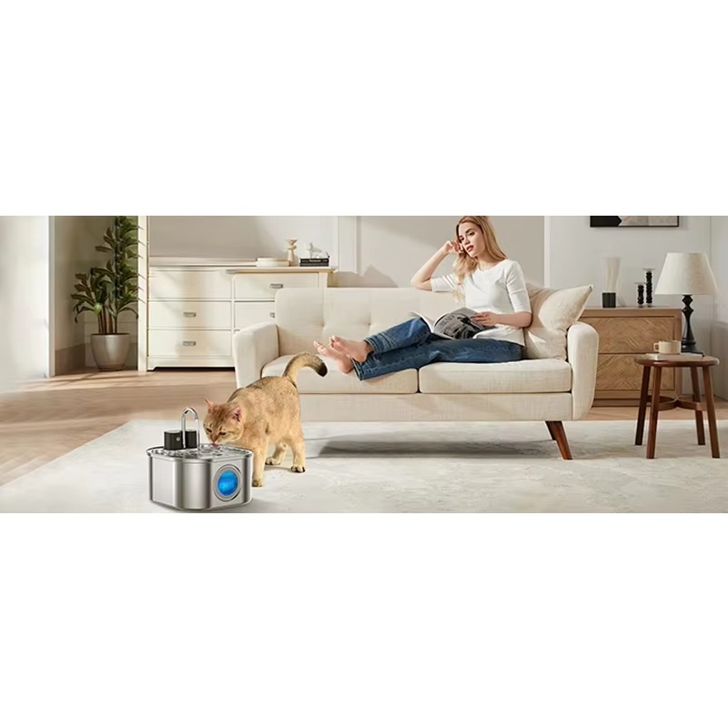 3.2L Wireless Cat Water Founta - Pet Water Fountain ulasan dan harga